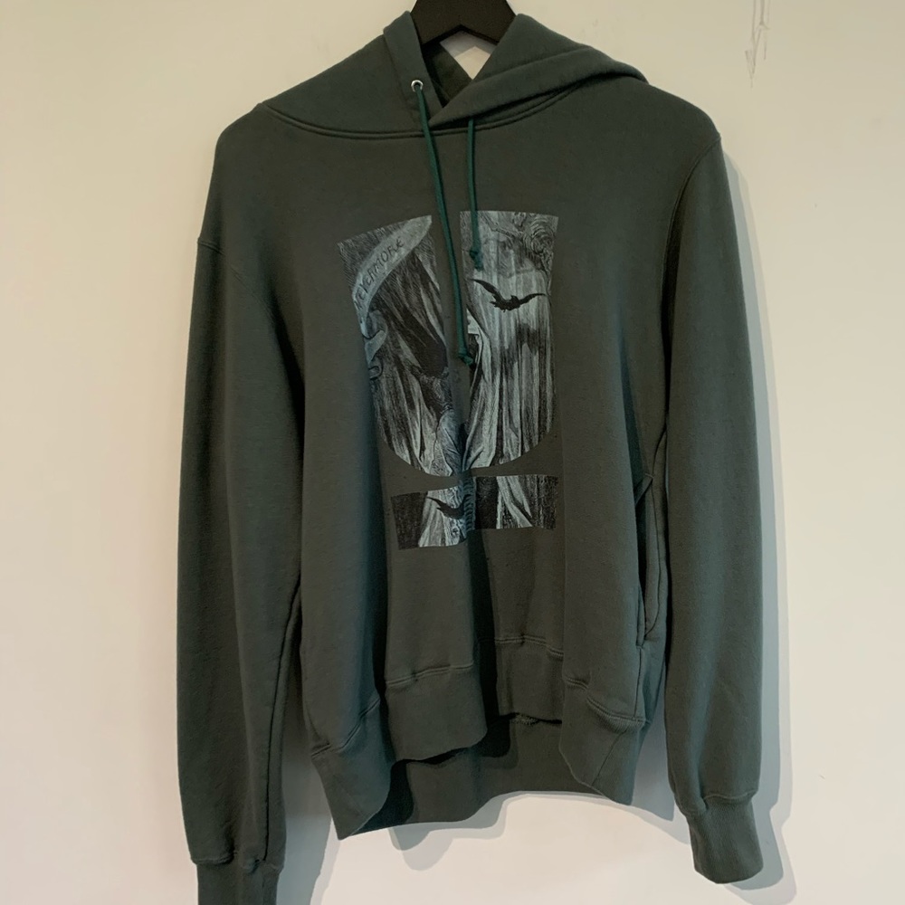 Undercover Raven Hoodie - Moss Green